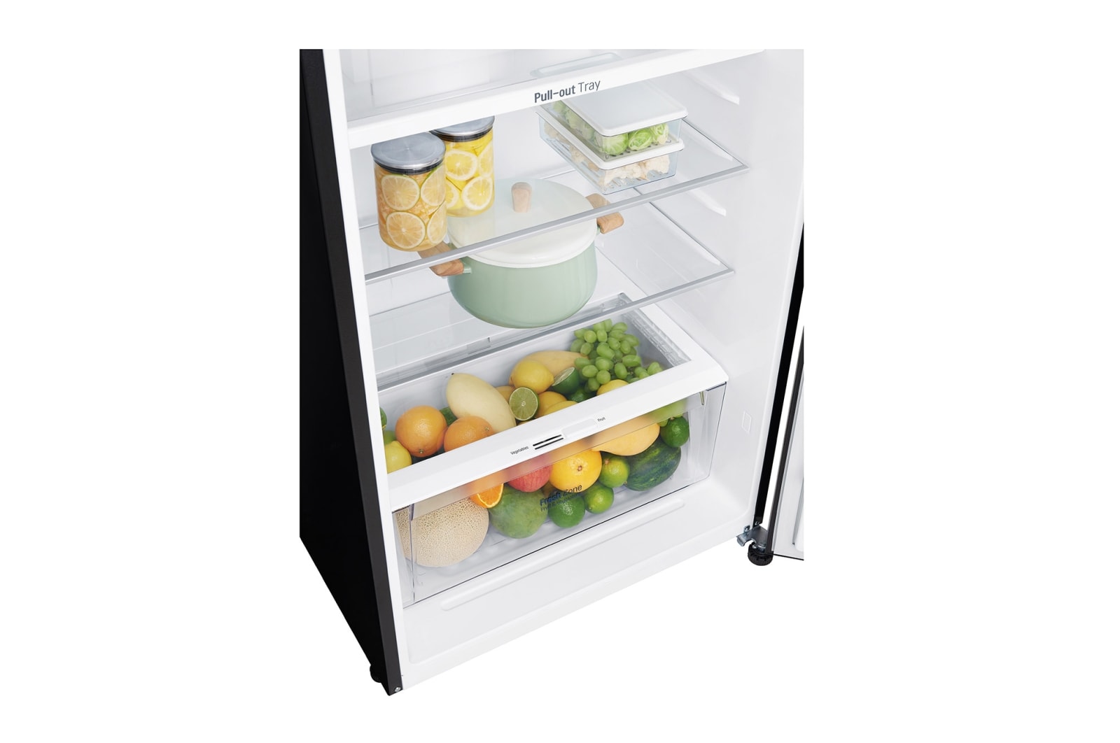 LG 鏡面直驅變頻雙門冰箱 曜石黑 / 393L, GN-BL430GB