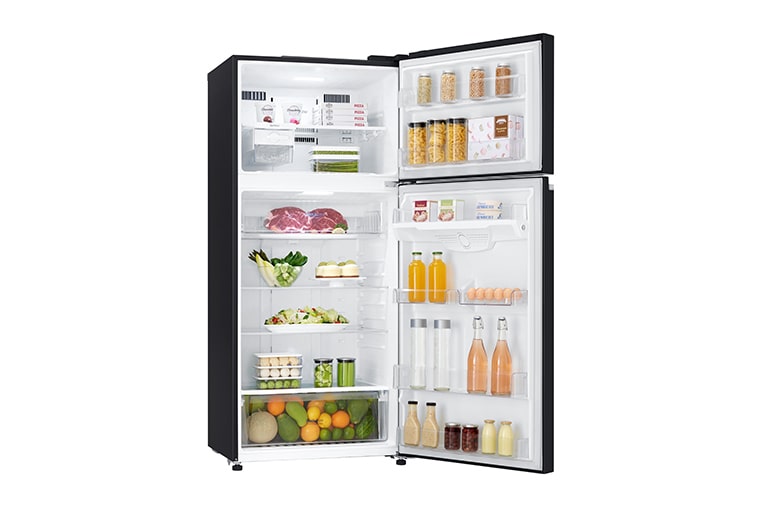 LG 525公升智慧變頻雙門冰箱｜鏡面曜石黑, GN-HL567GBN