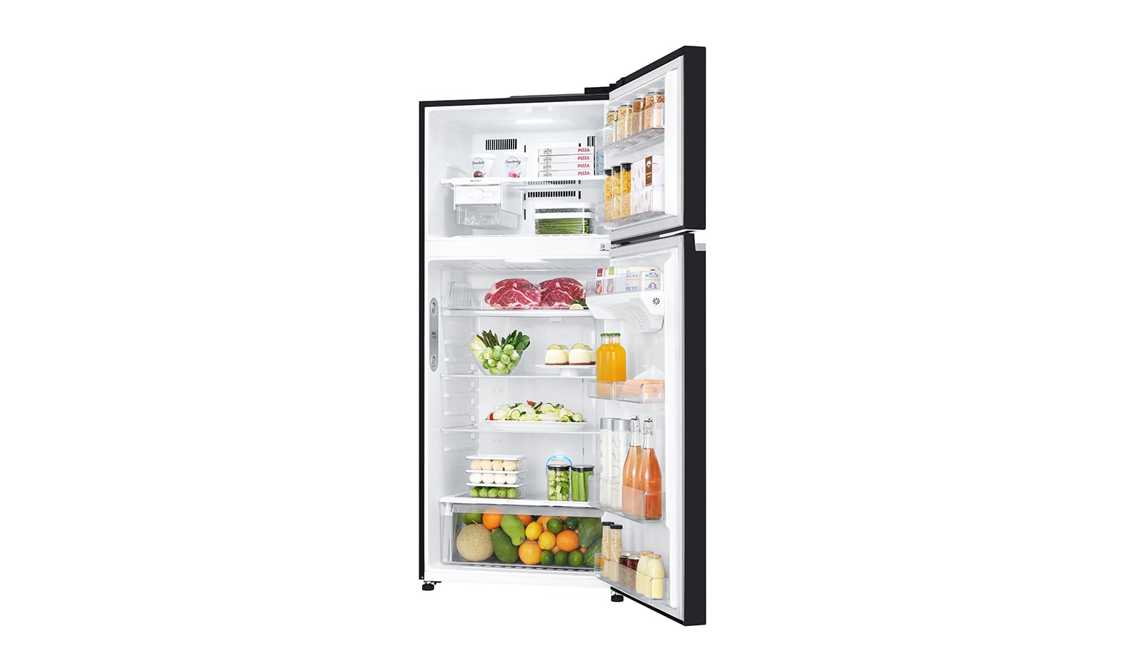 LG 525公升智慧變頻雙門冰箱｜鏡面曜石黑, GN-HL567GBN