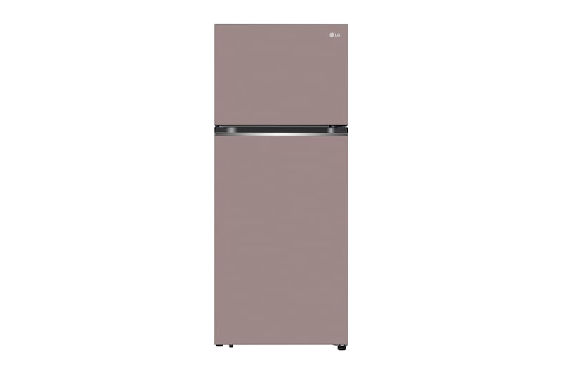 Front view of 智慧變頻雙門冰箱 紫蘇粉 / 375L<br> (冷藏285/冷凍90) GN-L372PKN