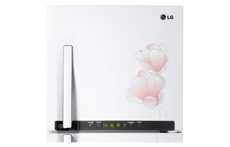 LG 花之舞系列上下門冰箱 花漾白/327公升, GN-M392GP