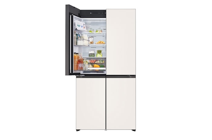 LG 610公升 Objet Collection 智慧變頻四門冰箱|雪霧白, GR-BLF61BE