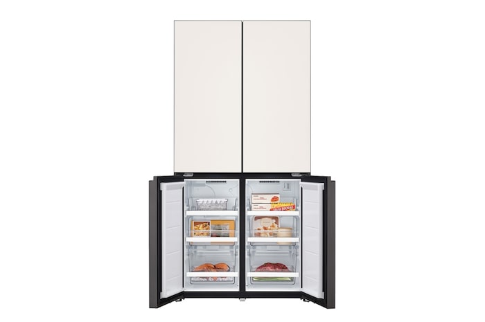 LG 610公升 Objet Collection 智慧變頻四門冰箱|雪霧白, GR-BLF61BE