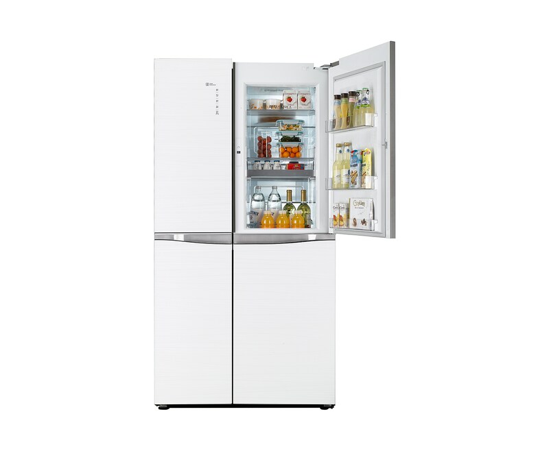 LG 門中門魔術空間對開冰箱 鏡光白 / 825公升, GR-DB78G