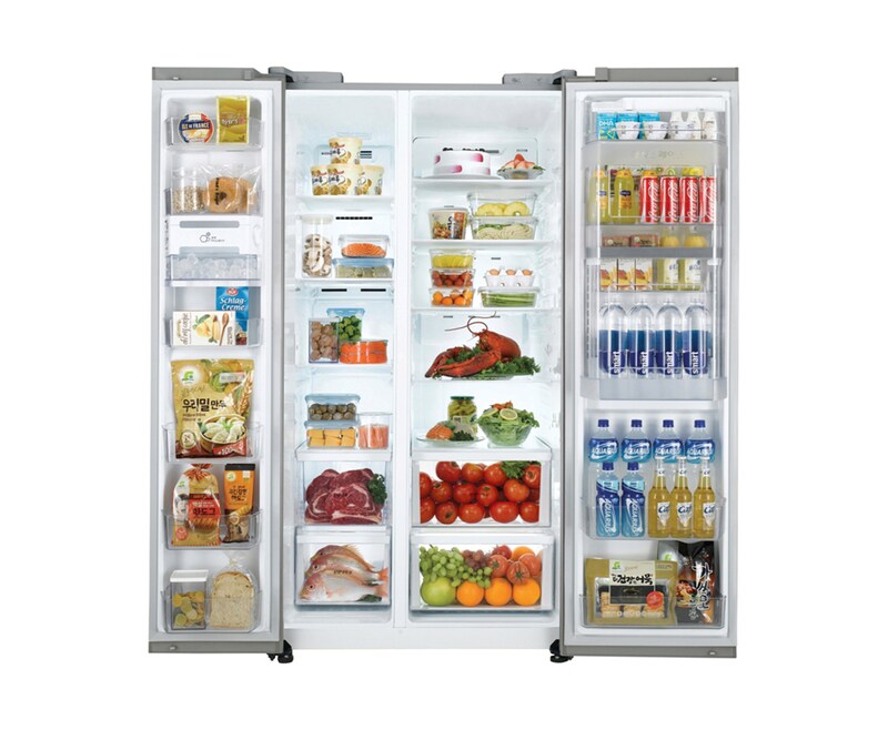 LG 門中門魔術空間對開冰箱 晶鑽白 / 825公升, GR-DB78W