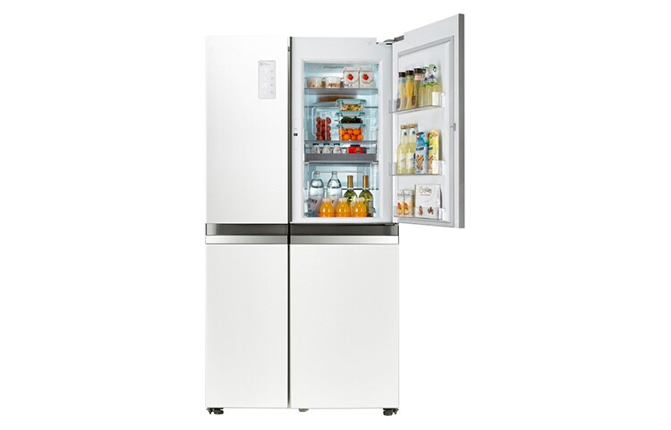 LG 門中門魔術空間對開冰箱 晶鑽白 / 825公升, GR-DB78W