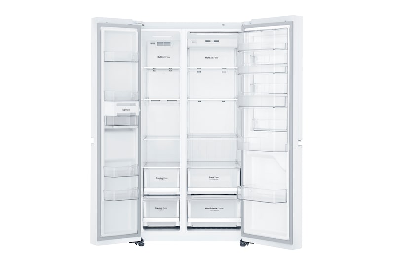 LG WiFi門中門對開冰箱 晶鑽白 / 821公升, GR-DL88W