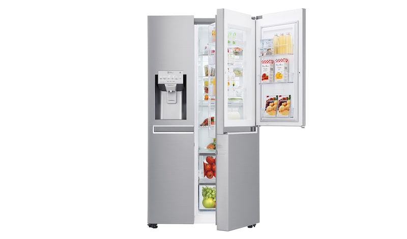 LG WiFi門中門對開冰箱 星辰銀 / 797公升, GR-DPL80N