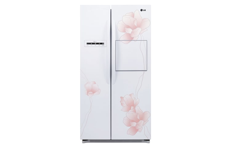 花之賞系列對開冰箱 花漾白/800公升 GR-HL78M 正視圖