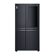 LG InstaView™ 敲敲看門中門冰箱 夜墨黑 / 630公升 (冷藏406/冷凍224), GR-QL66MB