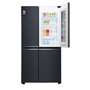 LG InstaView™ 敲敲看門中門冰箱 夜墨黑 / 630公升 (冷藏406/冷凍224), GR-QL66MB
