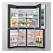 LG 860公升 Objet Collection  InstaView™ 敲敲看冰球四門冰箱｜綠&銀, GR-QLF87GSP