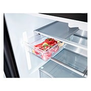 LG 860公升 Objet Collection  InstaView™ 敲敲看冰球四門冰箱｜綠&銀, GR-QLF87GSP