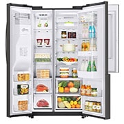 LG InstaView™敲敲看門中門冰箱 星夜黑/ 761公升(冷藏481/冷凍280), GR-QPL88BS
