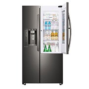 LG InstaView™敲敲看門中門冰箱 星夜黑/ 761公升(冷藏481/冷凍280), GR-QPL88BS
