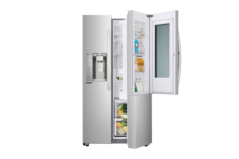 LG InstaView™敲敲看門中門冰箱 星辰銀/ 761公升(冷藏481/冷凍280), GR-QPL88SV