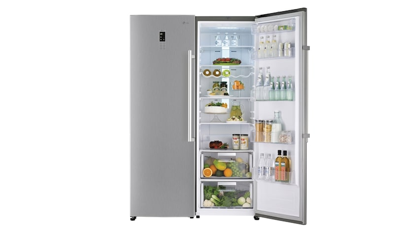 LG Smart 變頻單門冷藏冰箱 精緻銀 / 377公升, GR-R40SV