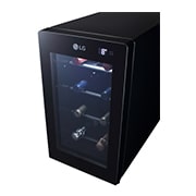 LG 單溫控專業酒櫃 夜墨黑 / 8瓶 GR-W081S 正視圖