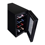 LG 單溫控專業酒櫃 夜墨黑 / 8瓶, GR-W081S