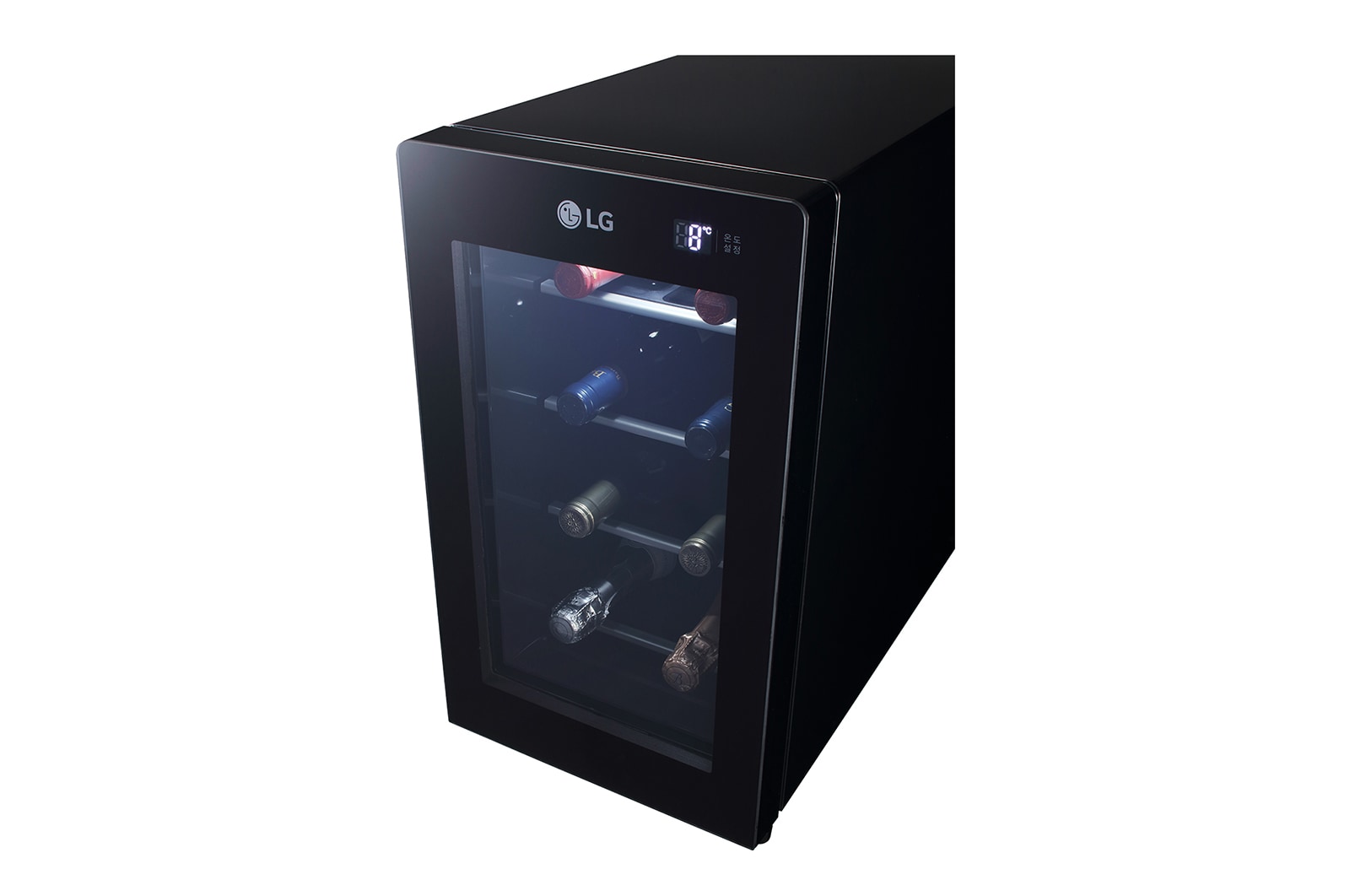 LG 單溫控專業酒櫃 夜墨黑 / 8瓶, GR-W081S