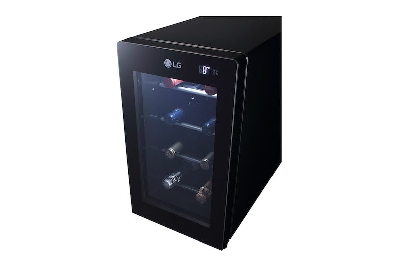 LG 單溫控專業酒櫃 夜墨黑 / 8瓶, GR-W081S