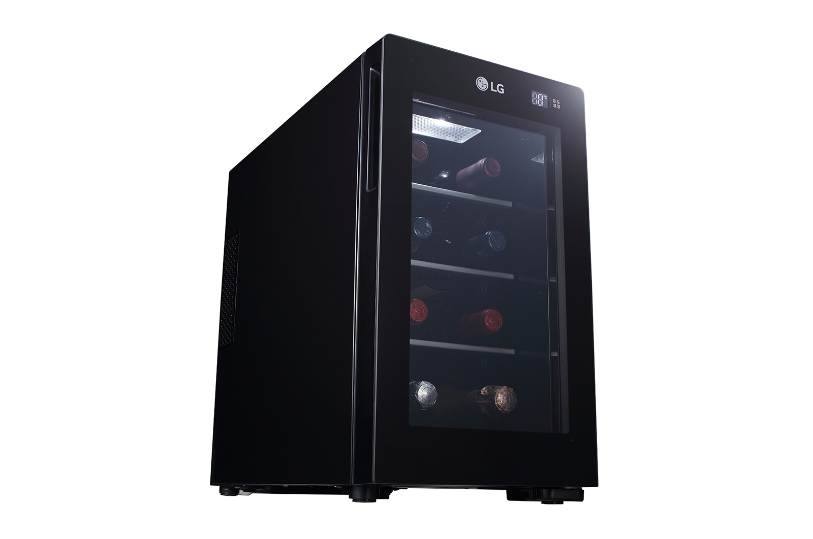 LG 單溫控專業酒櫃 夜墨黑 / 8瓶, GR-W081S