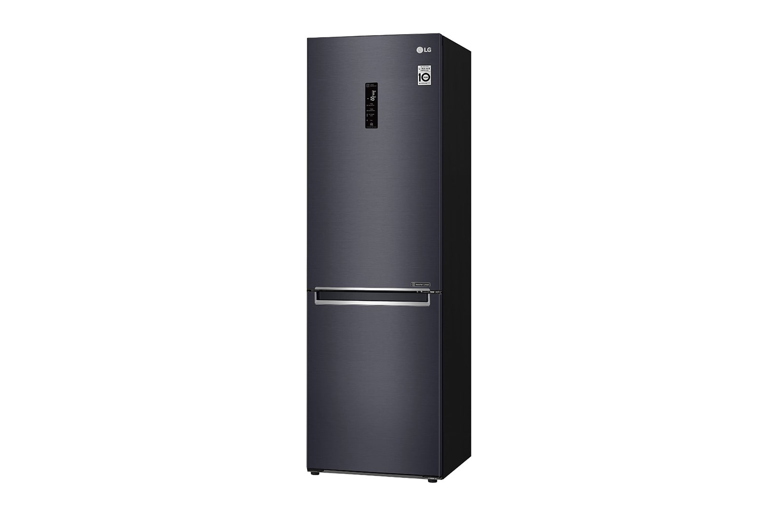 LG WiFi直驅變頻上下門冰箱 夜墨黑 / 343L, GW-BF389MB