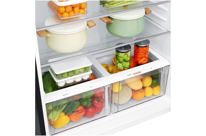 LG 608公升智慧變頻雙門冰箱｜夜墨黑 , GR-HL600MBN