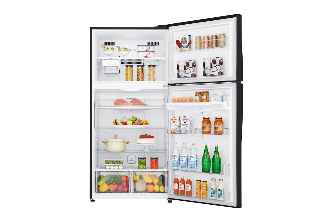 LG 608公升智慧變頻雙門冰箱｜夜墨黑 , GR-HL600MBN