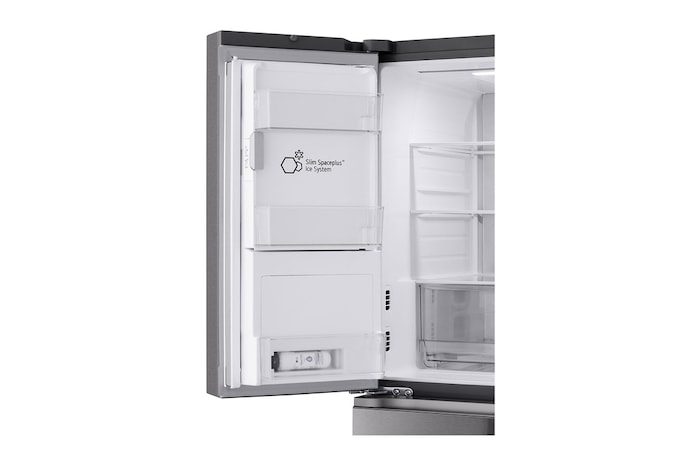 多門冰箱 SpacePlus™ 系統的特寫視圖。