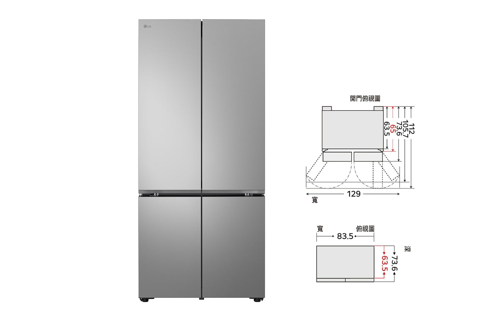 正視圖和尺寸圖