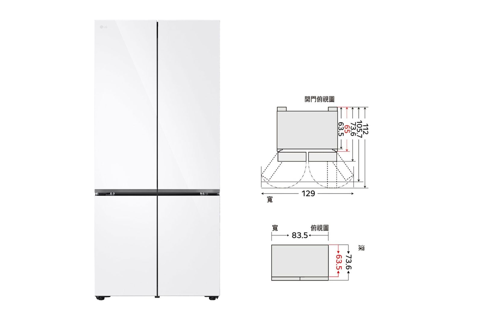 正視圖 和 尺寸圖