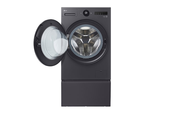 LG 抽屜式滾筒底座｜夜墨灰｜搭配WD-S15NDB, LWP-25N14