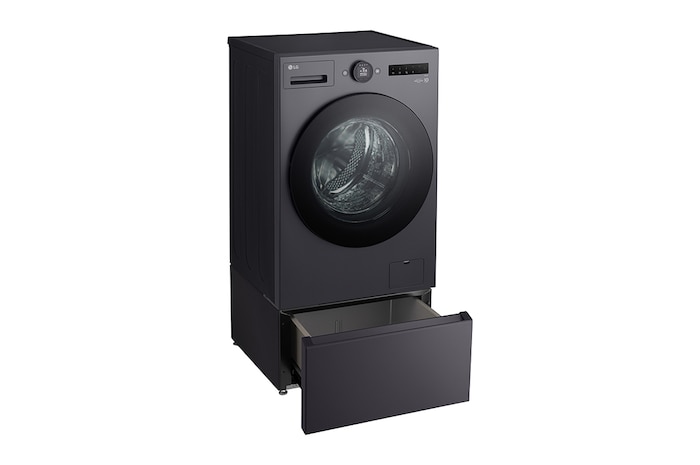 LG 抽屜式滾筒底座｜夜墨灰｜搭配WD-S15NDB, LWP-25N14