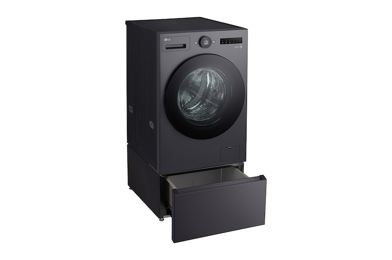 LG 抽屜式滾筒底座｜夜墨灰｜搭配WD-S18NDB, LWP-25N24