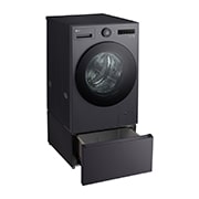 LG 抽屜式滾筒底座｜夜墨灰｜搭配WD-S18NDB, LWP-25N24
