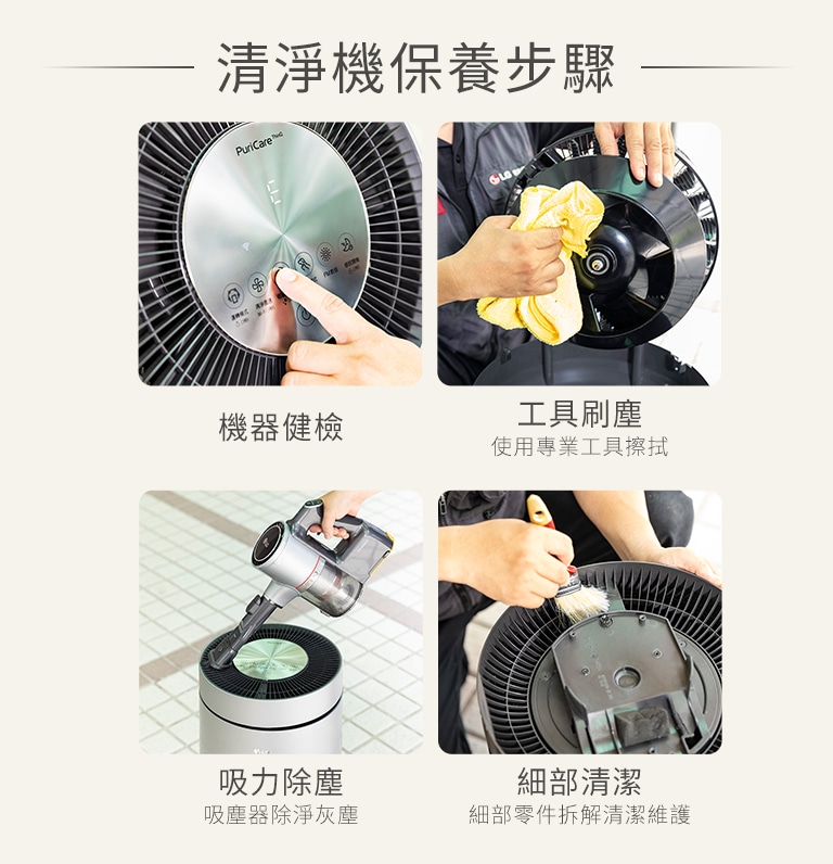 清淨機清洗流程