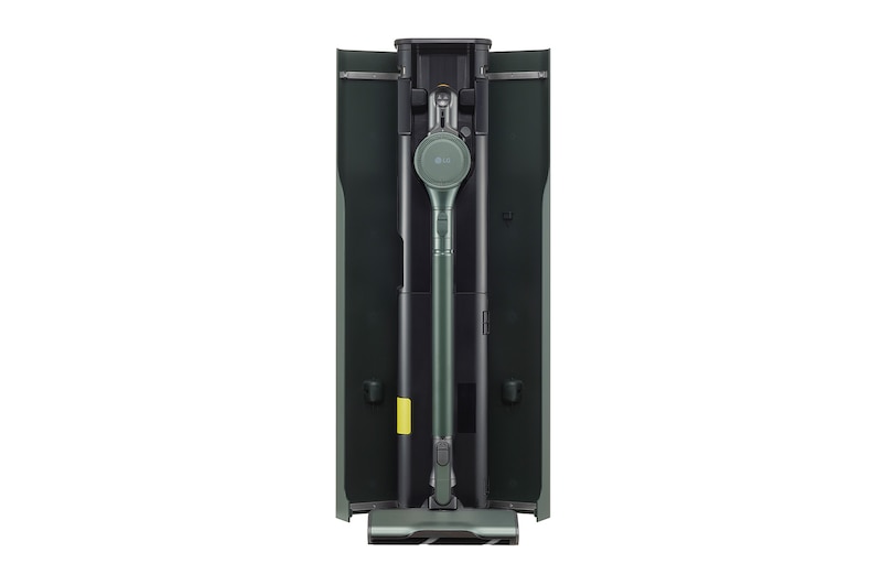 LG CordZero™ Objet Collection<sup>®</sup> A9 TS 蒸氣濕拖無線吸塵器｜石墨綠｜自動集塵, A9T-STEAM