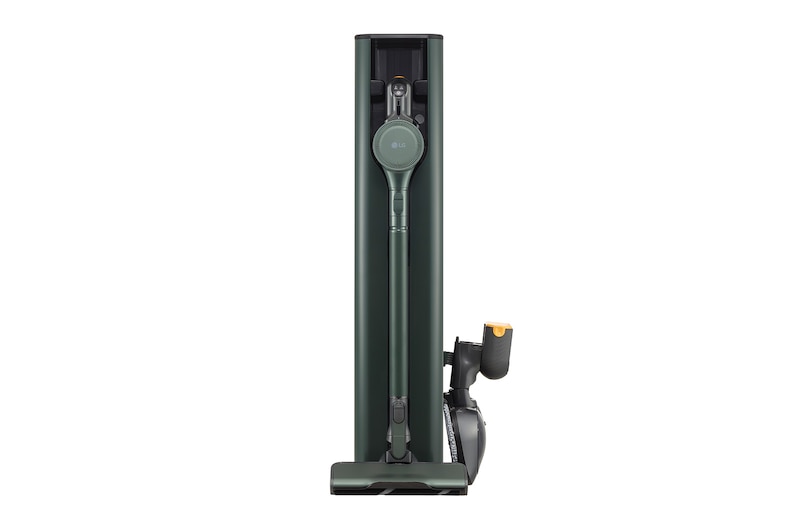 LG CordZero™ Objet Collection<sup>®</sup> A9 TS 蒸氣濕拖無線吸塵器｜石墨綠｜自動集塵, A9T-STEAM