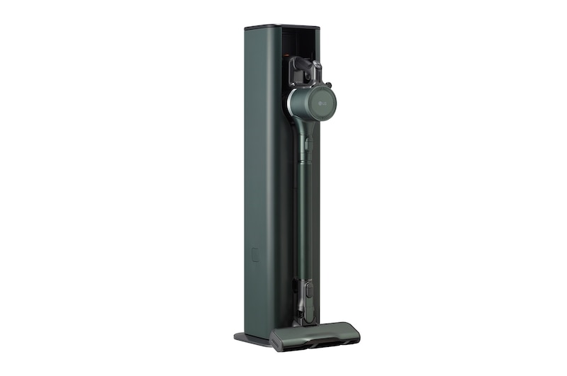 LG CordZero™ Objet Collection<sup>®</sup> A9 TS 蒸氣濕拖無線吸塵器｜石墨綠｜自動集塵, A9T-STEAM