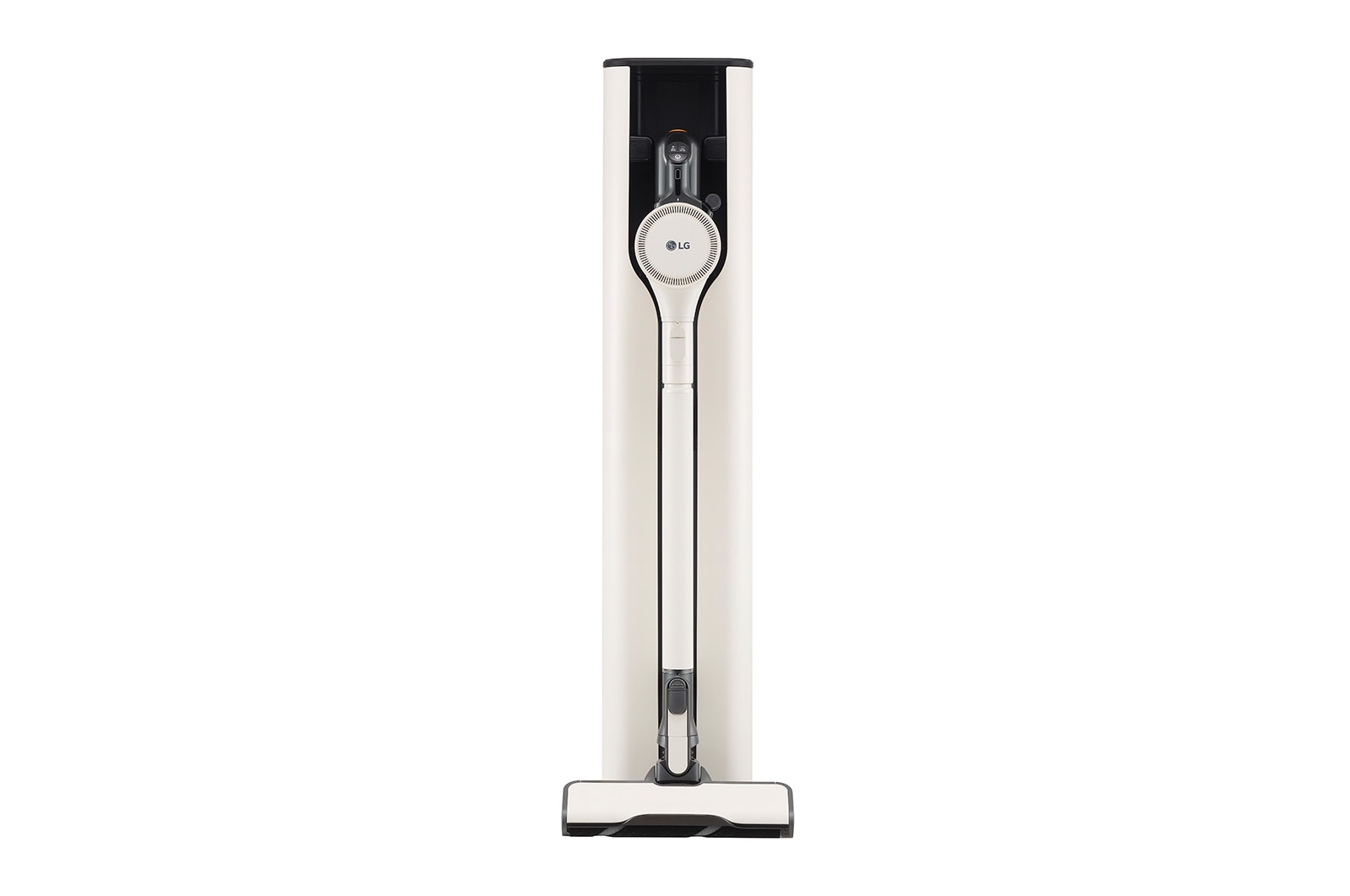CordZero™ Objet Collection<sup>®</sup> A9 TS 蒸氣濕拖無線吸塵器&#xff5c;雪霧白&#xff5c;自動集塵  A9T-STEAMW 正視圖
