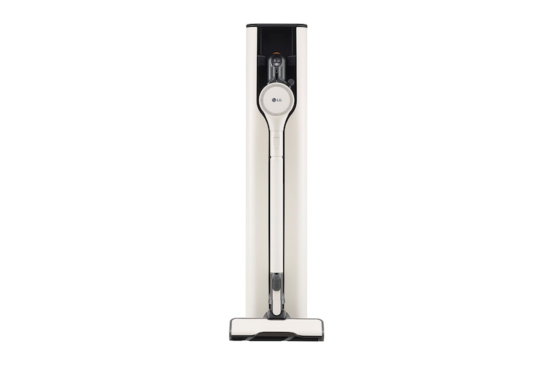 LG CordZero™ Objet Collection<sup>®</sup> A9 TS 蒸氣濕拖無線吸塵器｜雪霧白｜自動集塵 , A9T-STEAMW
