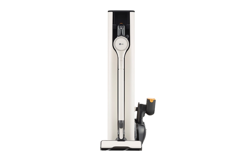 LG CordZero™ Objet Collection<sup>®</sup> A9 TS 蒸氣濕拖無線吸塵器｜雪霧白｜自動集塵 , A9T-STEAMW