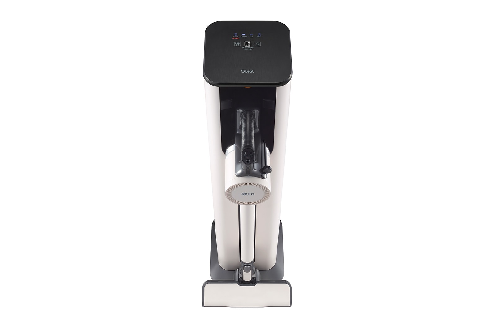 LG CordZero™ Objet Collection<sup>®</sup> A9 TS 蒸氣濕拖無線吸塵器｜雪霧白｜自動集塵 , A9T-STEAMW