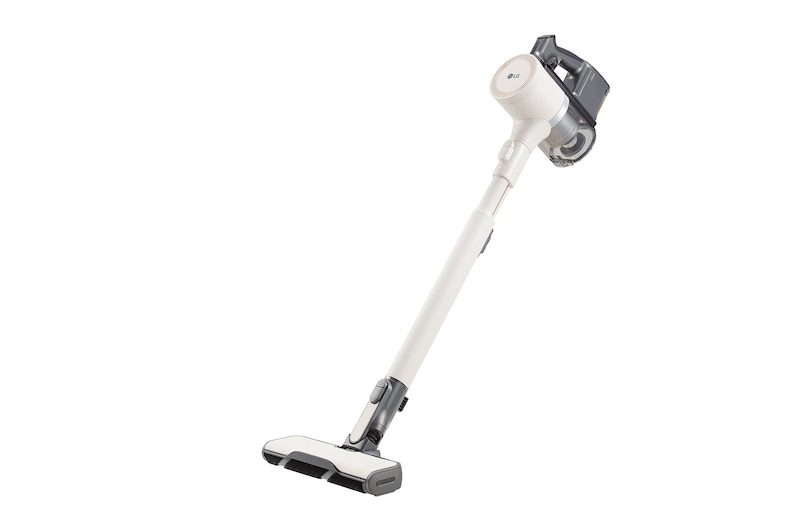 LG CordZero™ Objet Collection<sup>®</sup> A9 TS 蒸氣濕拖無線吸塵器｜雪霧白｜自動集塵 , A9T-STEAMW
