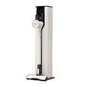 LG CordZero™ Objet Collection<sup>®</sup> A9 TS 蒸氣濕拖無線吸塵器｜雪霧白｜自動集塵 , A9T-STEAMW