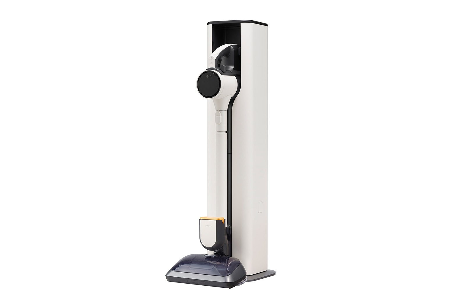 LG CordZero™ A9 X 蒸氣濕拖無線吸塵器｜雪霧白｜自動集塵, A9X-STEAM