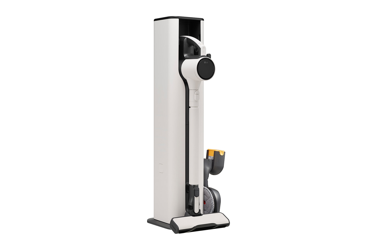 LG CordZero™ A9 X 蒸氣濕拖無線吸塵器｜雪霧白｜自動集塵, A9X-STEAM