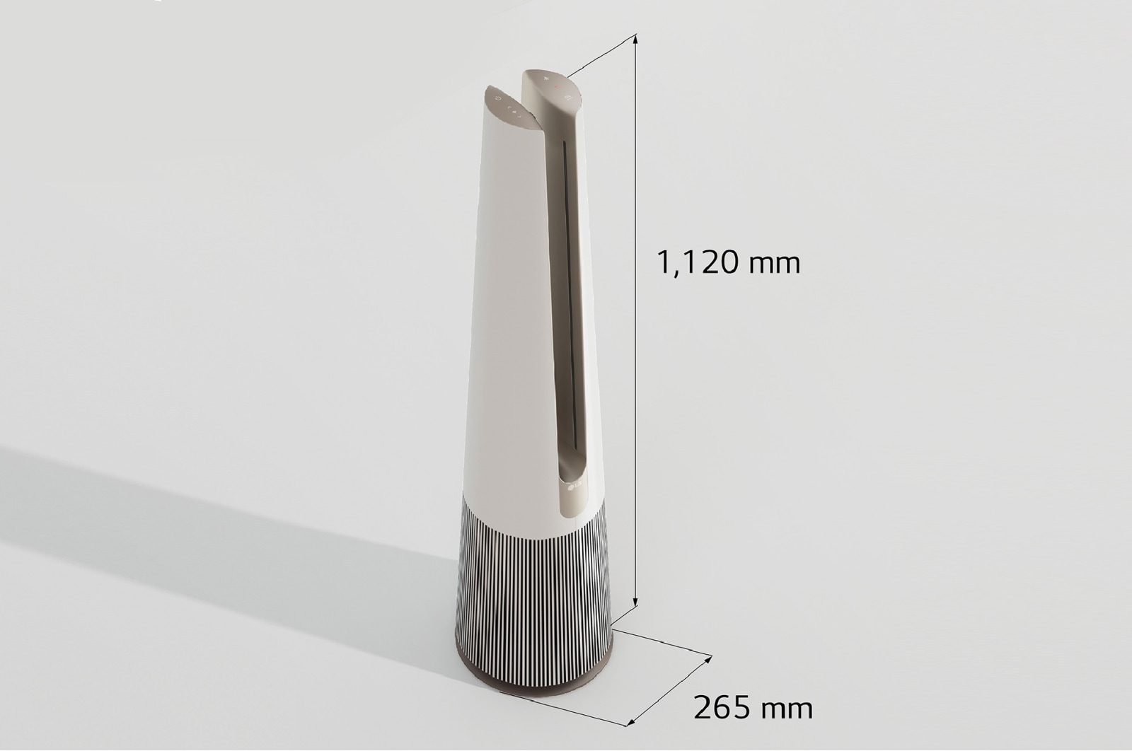 LG PuriCare™ AeroTower 風革機 - 二合一 (象牙白) (特定通路銷售), FS151PBF0