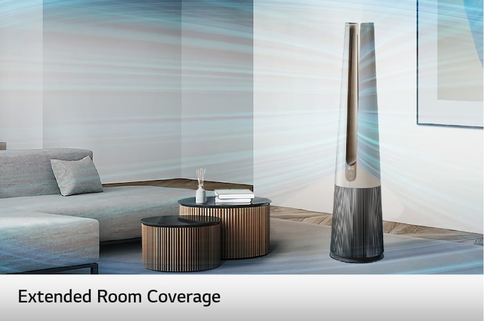 LG PuriCare™ AeroTower 風革機 - 二合一 (象牙白) (特定通路銷售), FS151PBF0